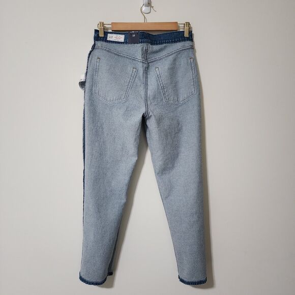 NWT GAP Womens Cheeky Straight High Rise Jeans Blue Button Fly Size 28/6R - Picture 5 of 11